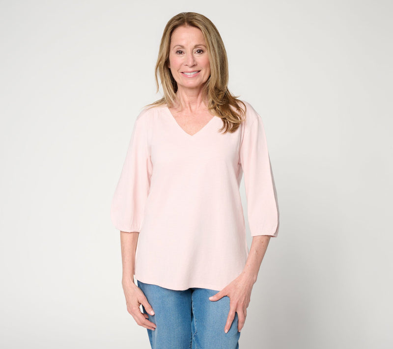 Ree by the Pioneer Woman Essentials Slub Knit V-Neck Top — View 12