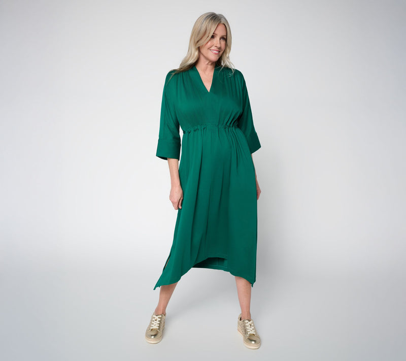 Carla Rockmore Collection Regular Jersey Cinched Waist Midi Dress — View 14
