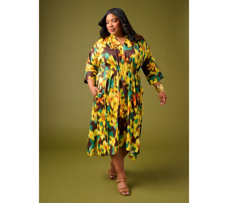 Carla Rockmore Collection Regular Jersey Cinched Waist Midi Dress — View 7