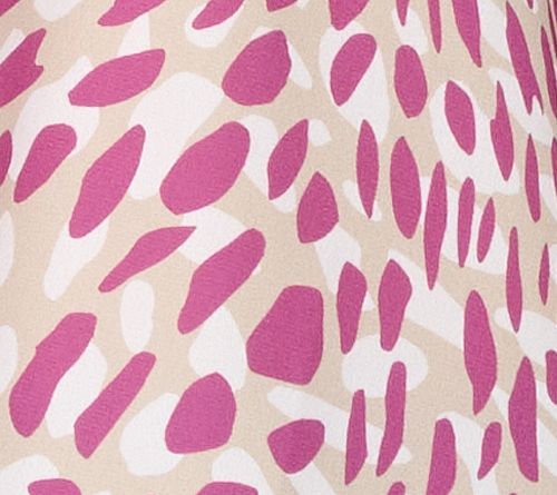 NYDJ Pleated Short-Sleeve Printed Blouse — View 9