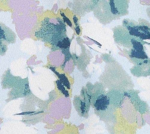 NYDJ Pleated Short-Sleeve Printed Blouse — View 10
