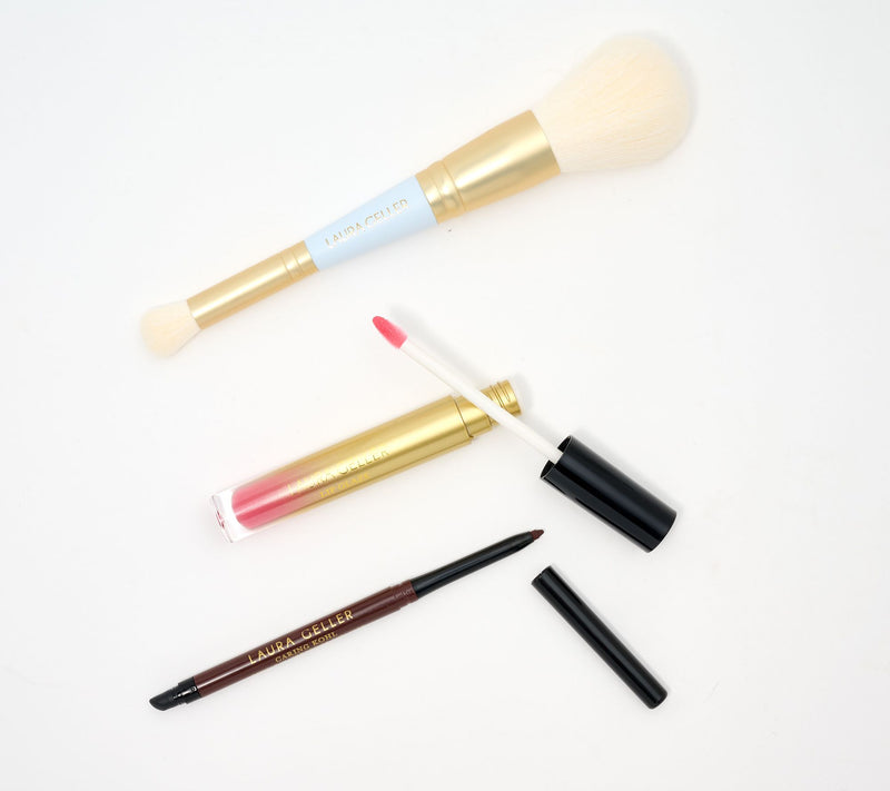Laura Geller Baked Face Lip & Eye Collection w/ Brush — View 4