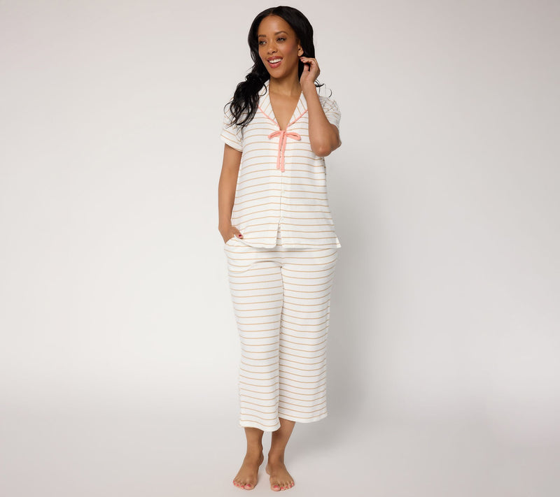 MUK LUKS Better with Bows Butterknit Rib Pajama Set — View 12