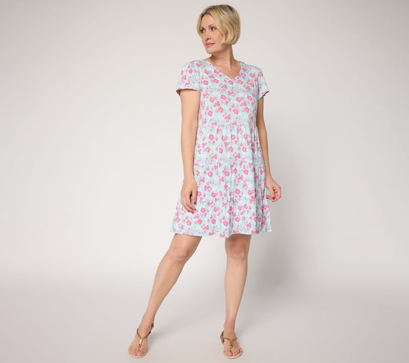 MUK LUKS Cloud Knit Ruffle Detail Dress — View 16