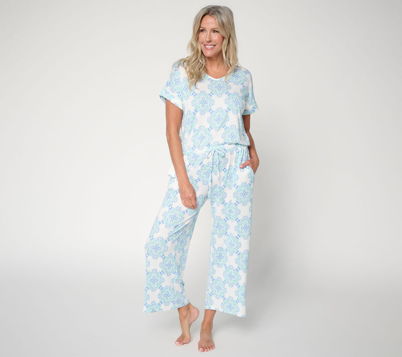 MUK LUKS Regular Dolman Sleeve Cropped Pant Jumpsuit — View 16