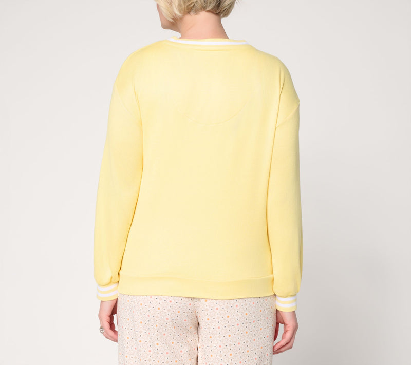 MUK LUKS Solid Butterknit Button Down Cardigan — View 11