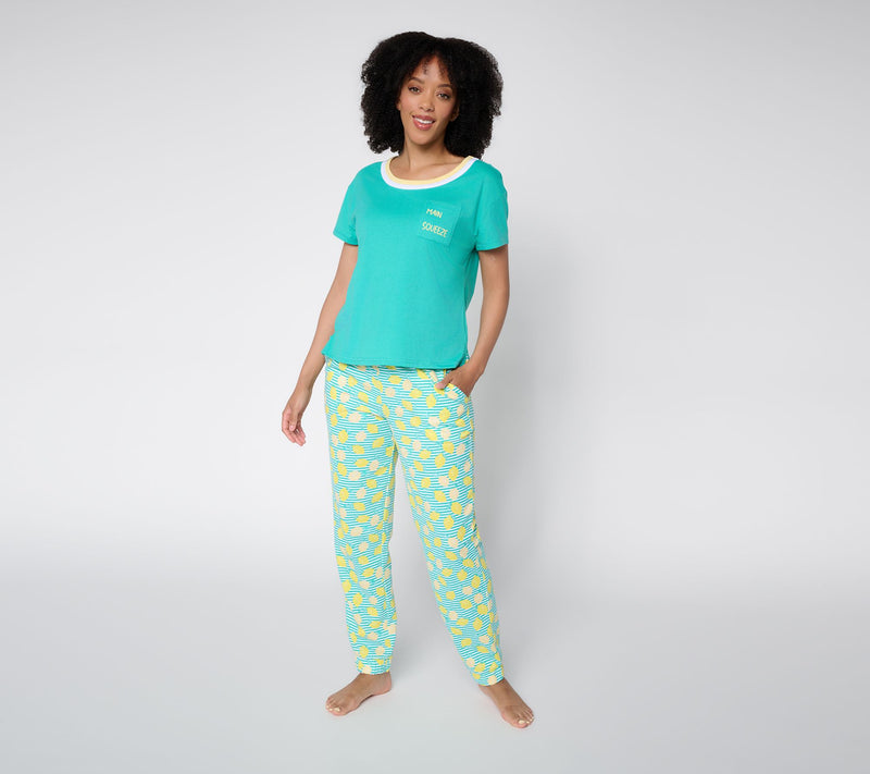 MUK LUKS Jersey Tee & Jogger Pajama Set — View 5