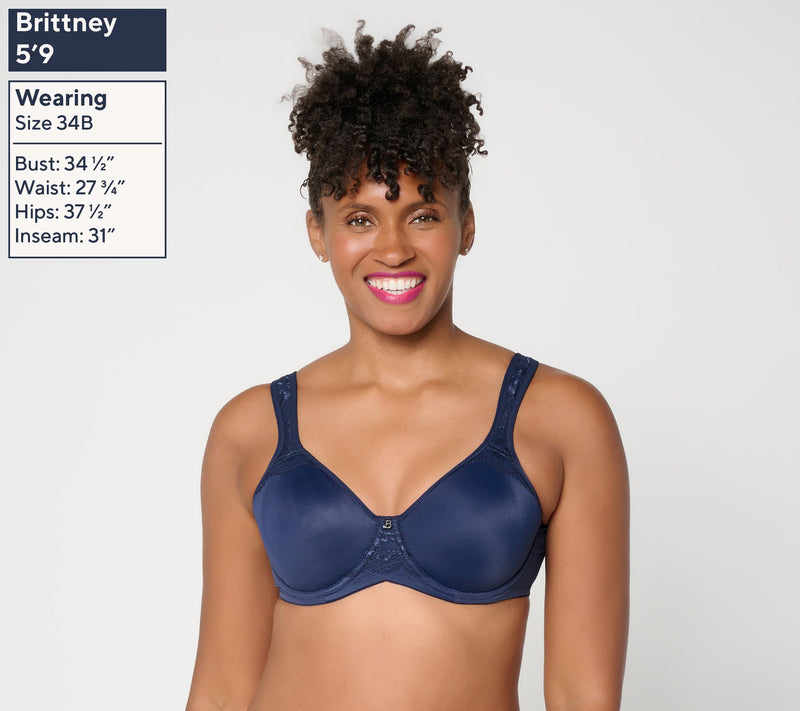 Breezies Natural Curves Lace Trim Underwire Support Bra — View 2