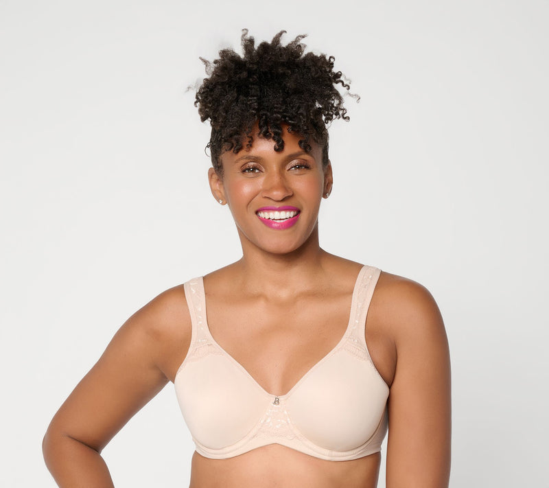 Breezies Natural Curves Lace Trim Underwire Support Bra — View 9