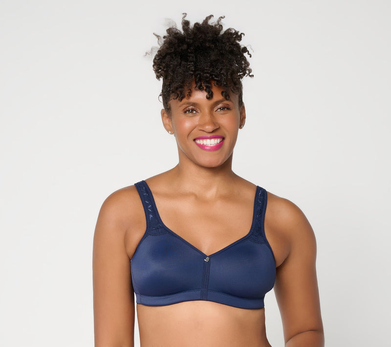 Breezies Natural Curves Lace Trim Wirefree Support Bra — View 11