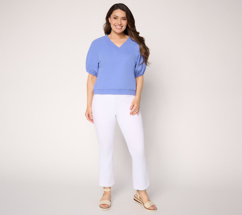 RM Studio x Rebecca Minkoff French Terry Short Sleeve Sweatshirt — View 5