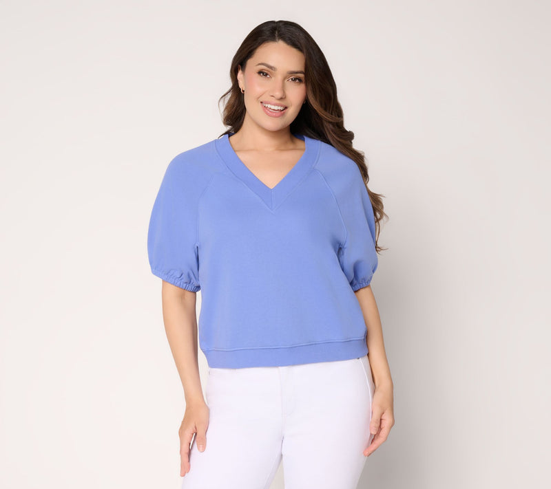 RM Studio x Rebecca Minkoff French Terry Short Sleeve Sweatshirt — View 12