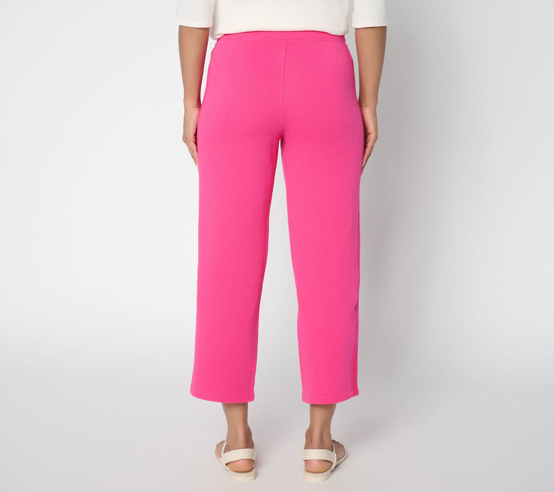 Denim & Co. Beach Regular Tideline Terry Crop Pants with Pockets — View 8