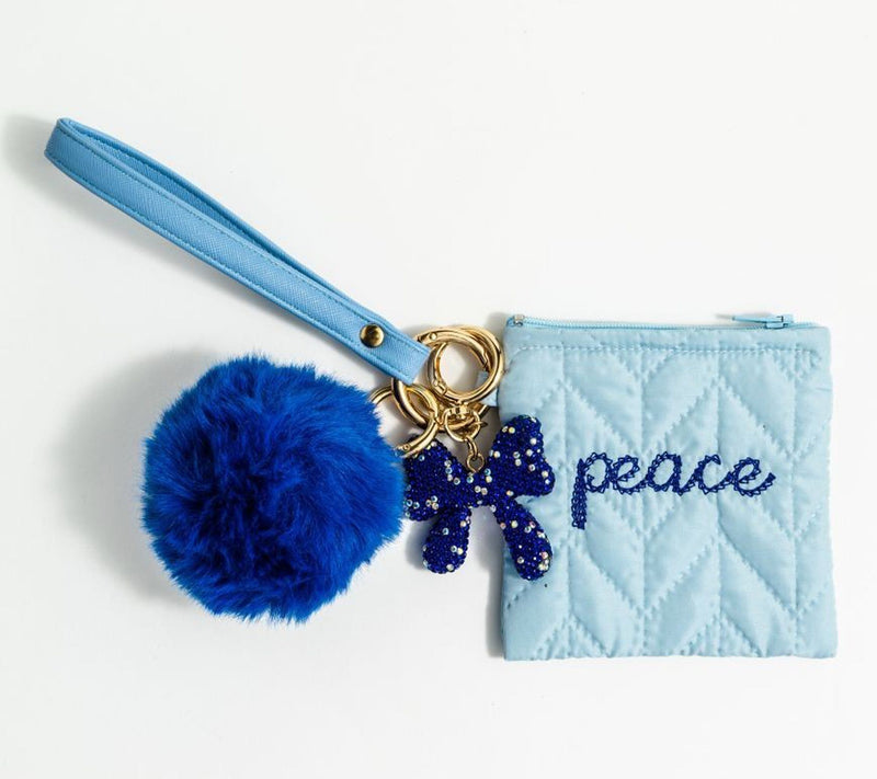 Violet and Brooks Merry Mini Quilted Zip Pouchw/ Wristlet — View 5