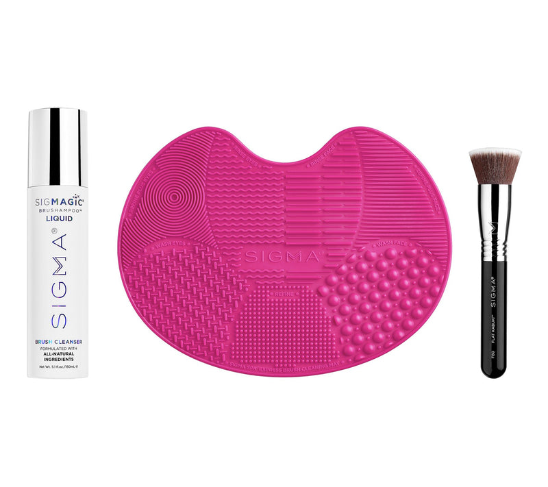 Sigma Beauty's 3-Piece Foundation & Cleaning Es sentials — Main view