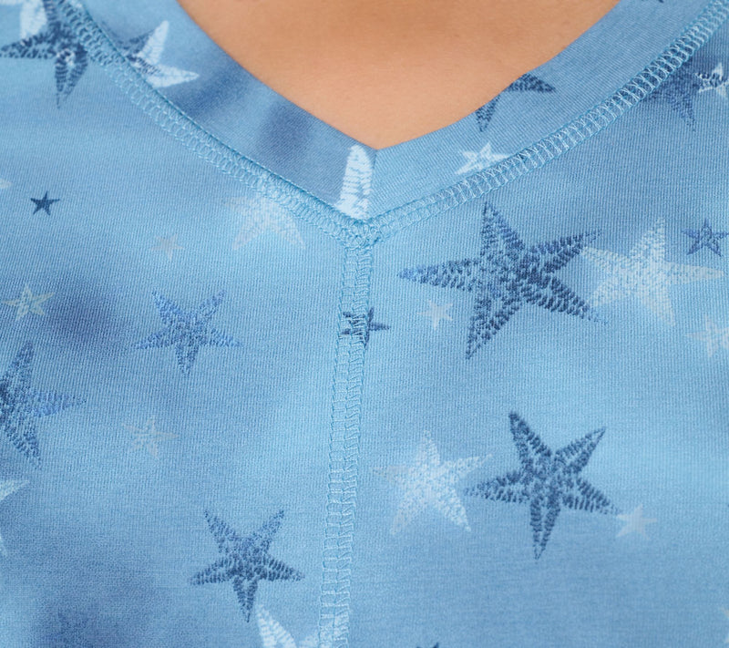 Denim & Co. Active Printed Jersey Short Sleeve Top w/ Seam Detail — View 6