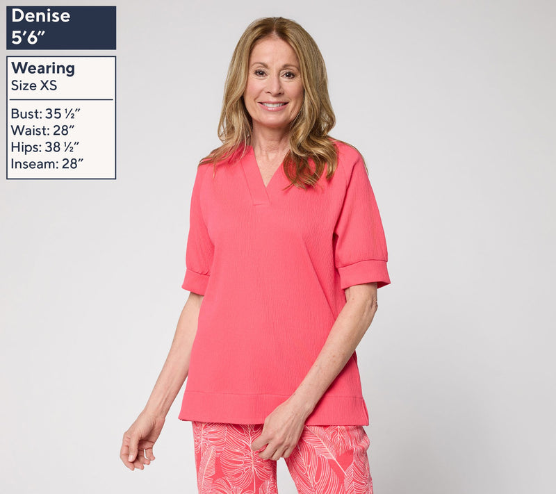 Belle by Kim Gravel Packabelle Slay the Vacay Elbow Top — View 3