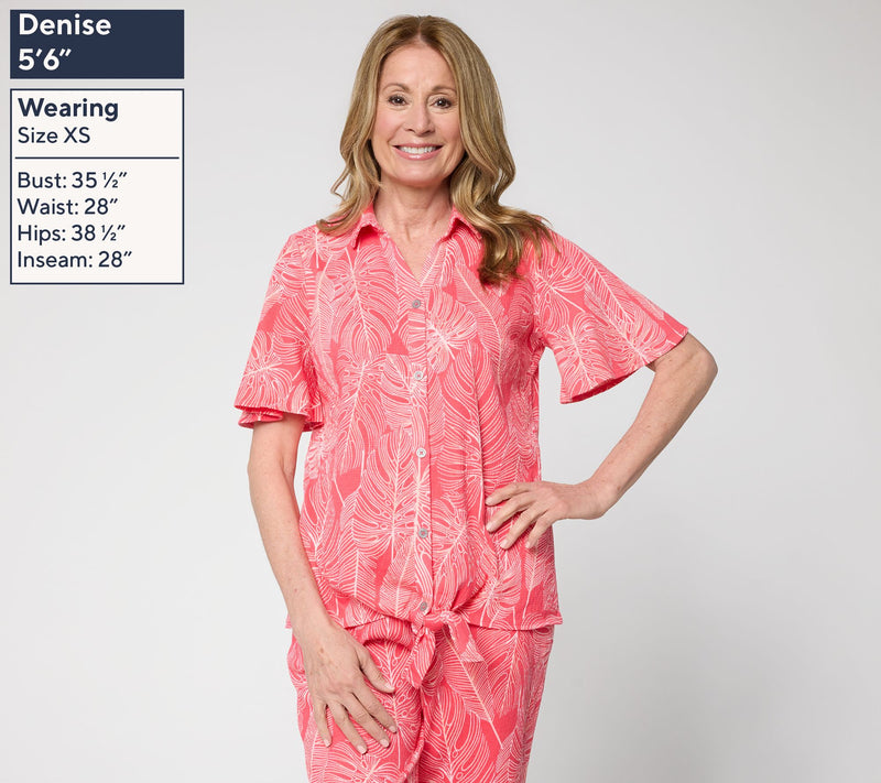 Belle by Kim Gravel Packabelle Slay the Vacay Tie Shirt — View 3