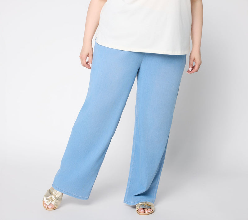 Dennis Basso Regular Tencel Blend Woven Pant — View 8