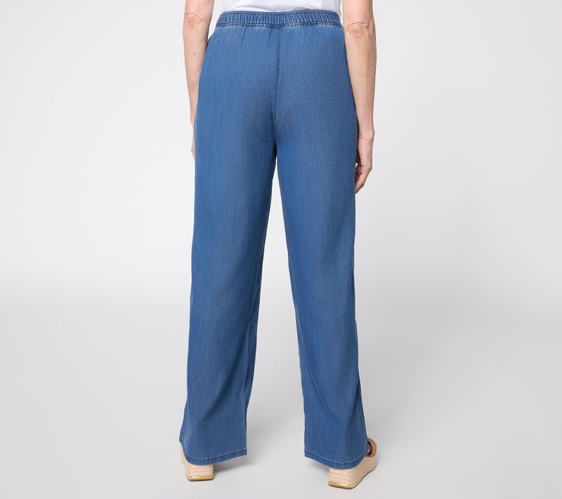 Dennis Basso Petite Tencel Blend Woven pant — View 3