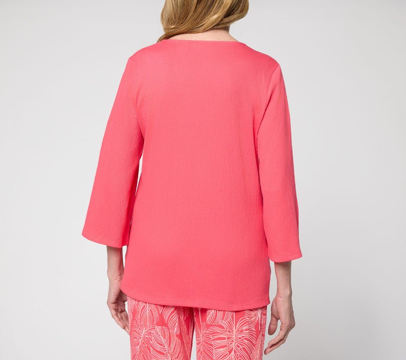 Belle by Kim Gravel Packabelle Slay the Vacay Glam Trim Top — View 4