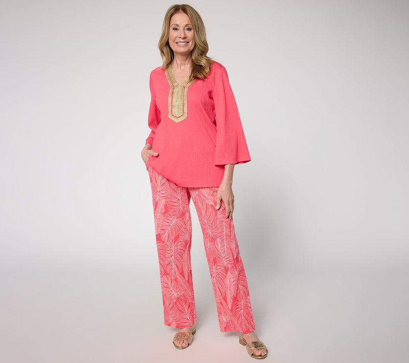 Belle by Kim Gravel Packabelle Slay the Vacay Glam Trim Top — View 5