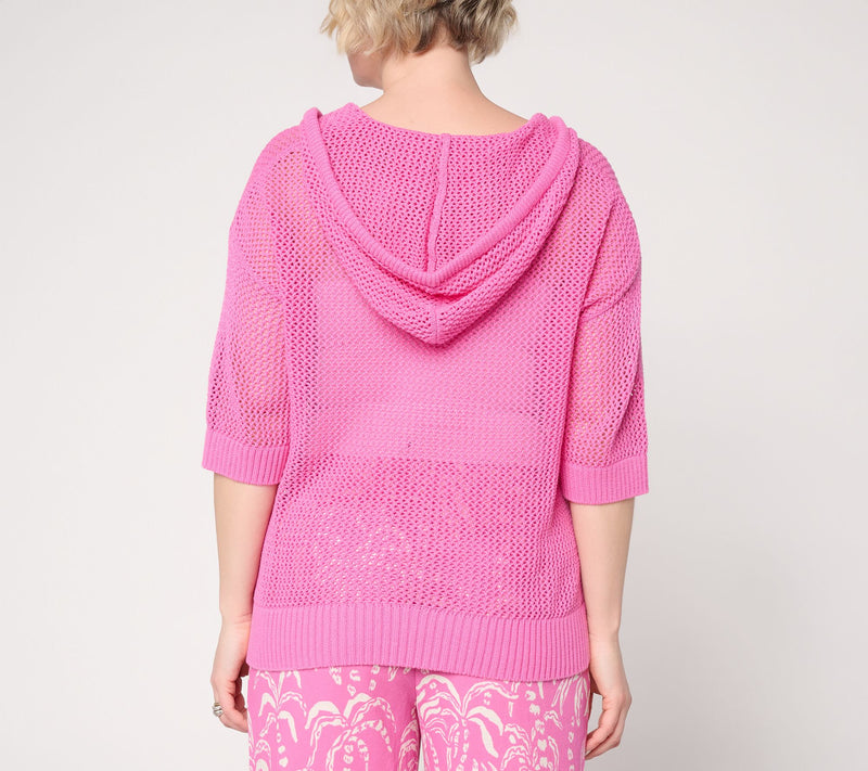 Belle by Kim Gravel Slay the Vacay 100% Cotton Poncho — View 4