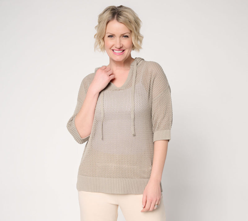 Belle by Kim Gravel Slay the Vacay 100% Cotton Poncho — View 14