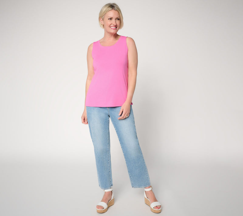 Belle by Kim Gravel TripleLuxe Micro Rib Modern Tank — View 5