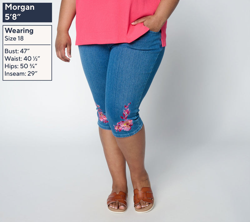 Belle by Kim Gravel Petite Flexibelle Floral Skimmer — View 8