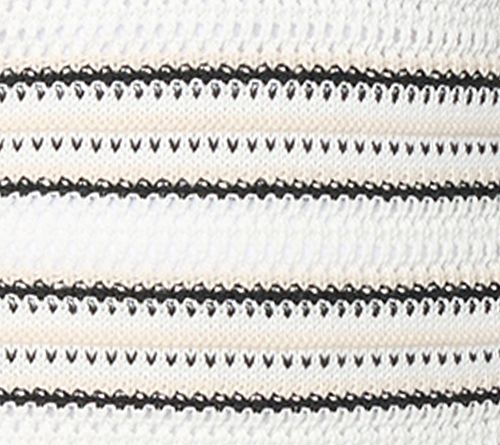 Belle by Kim Gravel Sunwash Stripe Open Knit Sweater — View 7