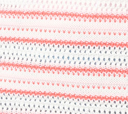 Belle by Kim Gravel Sunwash Stripe Open Knit Sweater — View 8