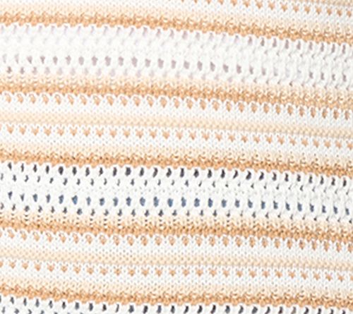 Belle by Kim Gravel Sunwash Stripe Open Knit Sweater — View 9