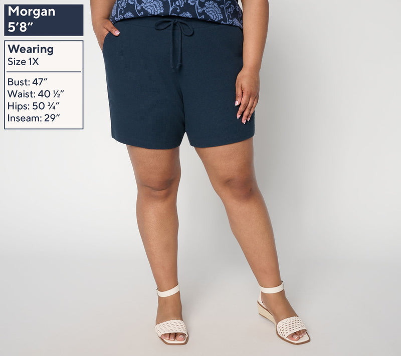Belle by Kim Gravel Baby Waffle 7" Short — View 2