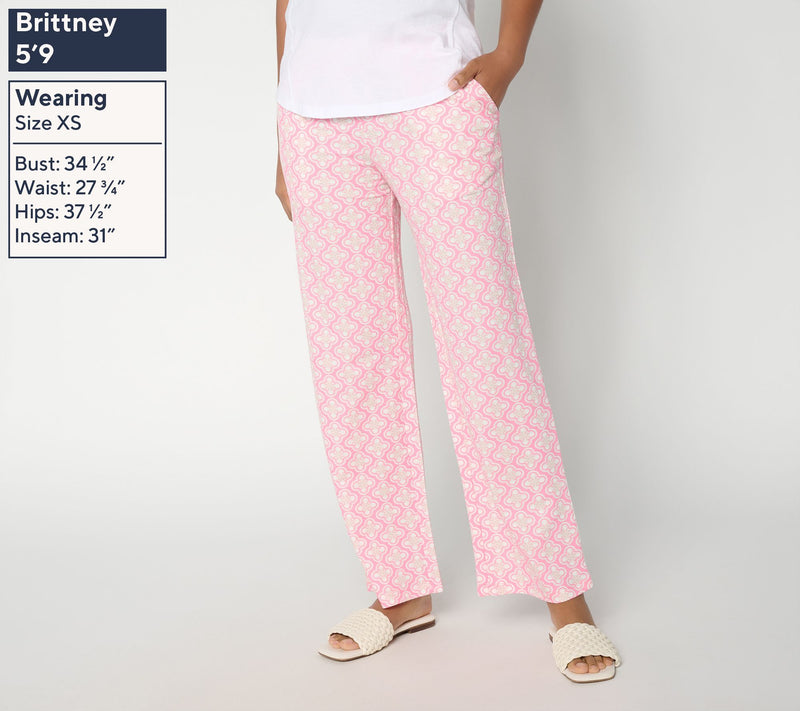 Belle by Kim Gravel Regular Cabana Knit Tile Beach Pant — View 5