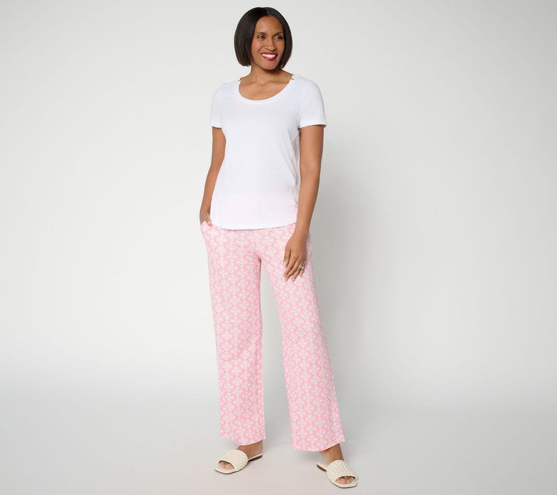 Belle by Kim Gravel Regular Cabana Knit Tile Beach Pant — View 7