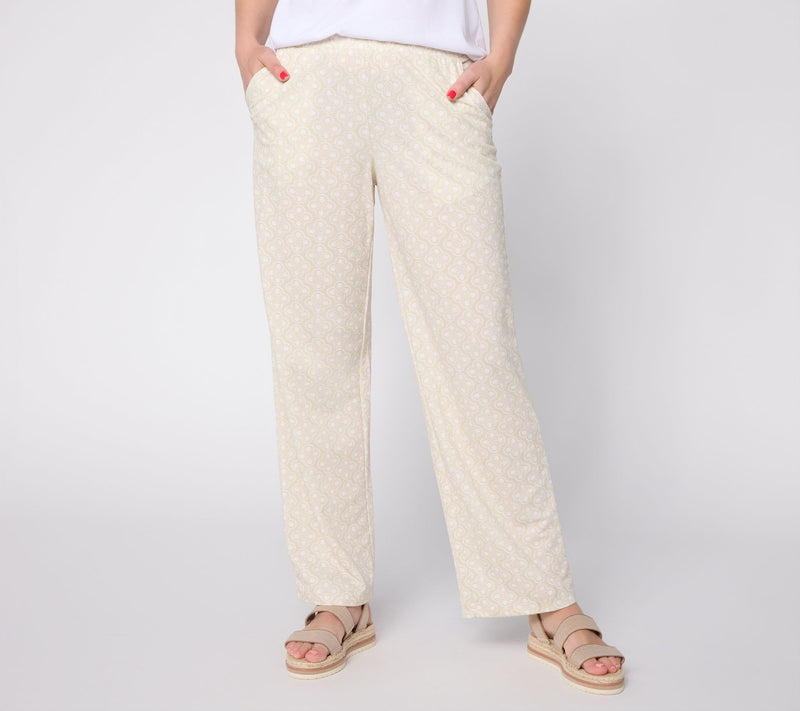 Belle by Kim Gravel Regular Cabana Knit Tile Beach Pant — View 3