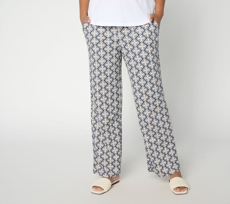 Belle by Kim Gravel Regular Cabana Knit Tile Beach Pant — View 14