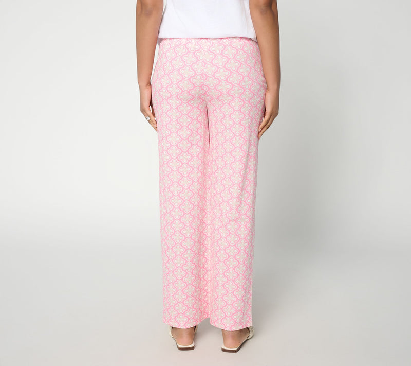 Belle by Kim Gravel Petite Cabana Knit Tile Beach Pant — View 12