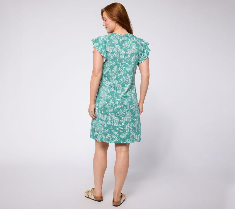 Belle by Kim Gravel Regular Slub Knit Summer Toile Dress — View 9