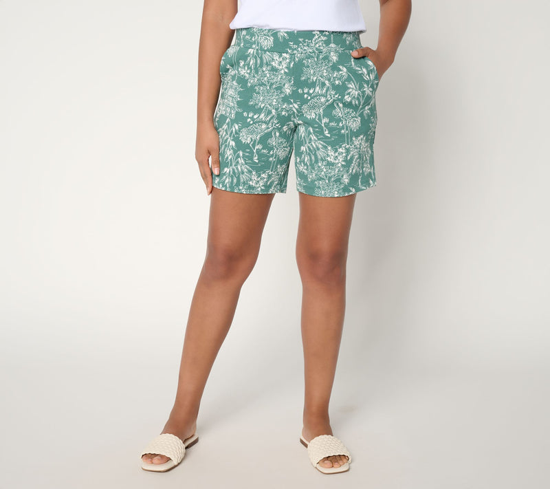 Belle by Kim Gravel Perfect Pique Summer Toile 7" Short — View 12