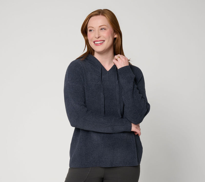 Barefoot Dreams CozyChic Ultra Lite Rib Hoodie — View 11
