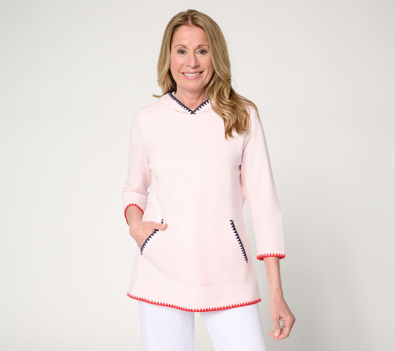 Liberty Belles by Kim Gravel French Terry Americana Trim Kanga Hoodie — View 13