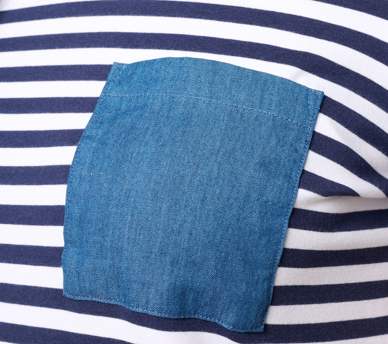 Liberty Belles by Kim Gravel TripleLuxe Knit Denim Pocket Top — View 6