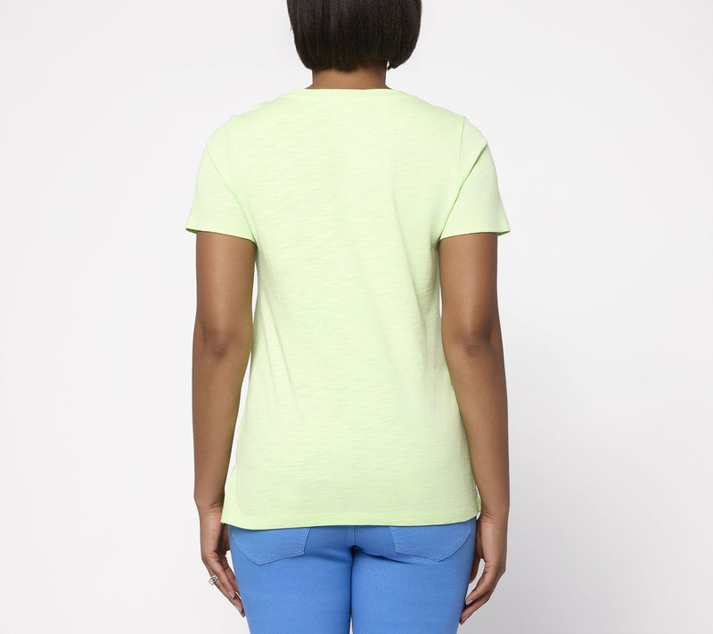 Belle Beach by Kim Gravel Shell Chic Embroidered Top — View 6