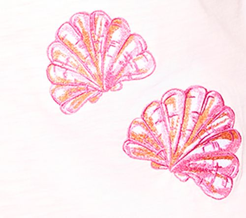 Belle Beach by Kim Gravel Shell Chic Embroidered Top — View 11