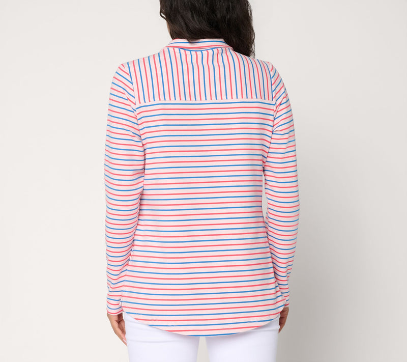 Liberty Belles by Kim Gravel Nauticana Half Zip Top — View 3