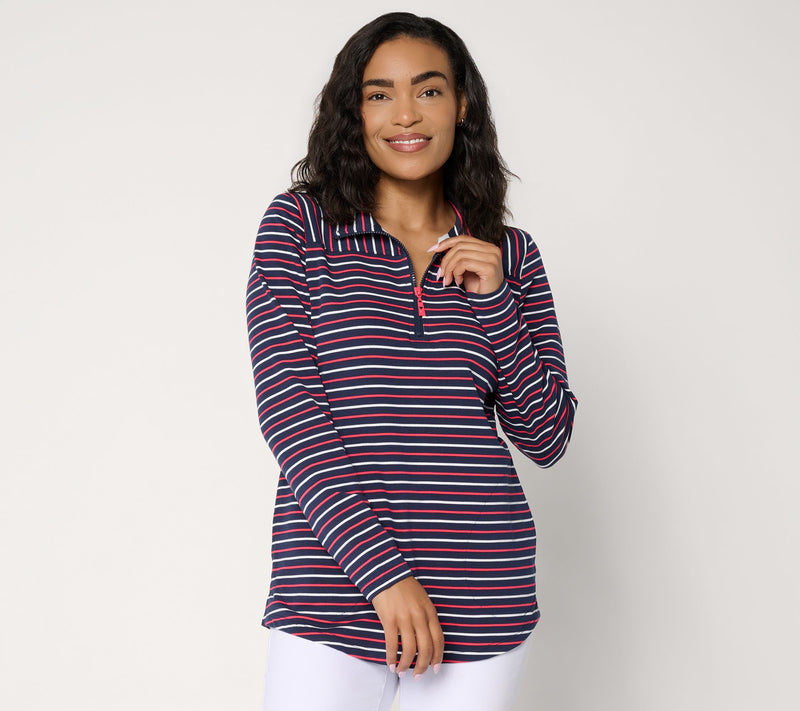 Liberty Belles by Kim Gravel Nauticana Half Zip Top — View 11