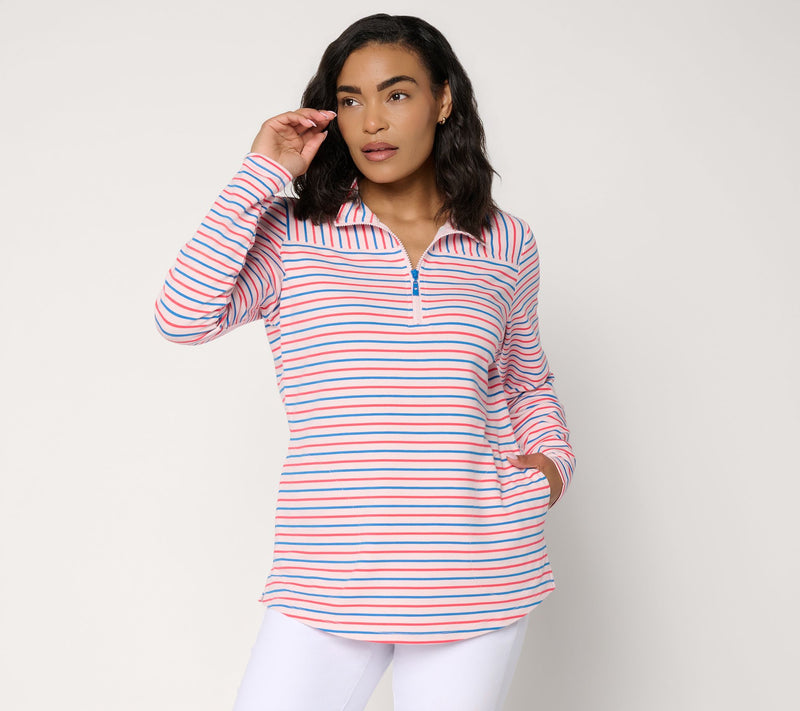 Liberty Belles by Kim Gravel Nauticana Half Zip Top — View 12