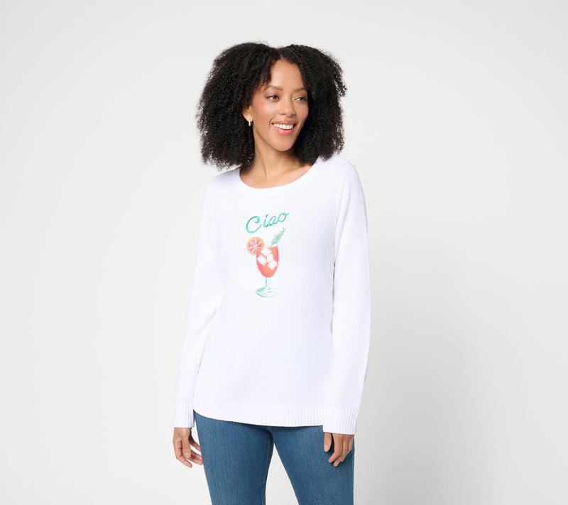 Belle Beach by Kim Gravel Ciao Bella Cheers to Summer Sweater — View 11